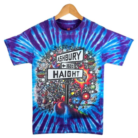 Vintage Haight Ashbury Shirt Small Greatful Dead Artist Tie Dye San Francisco - Picture 1 of 10